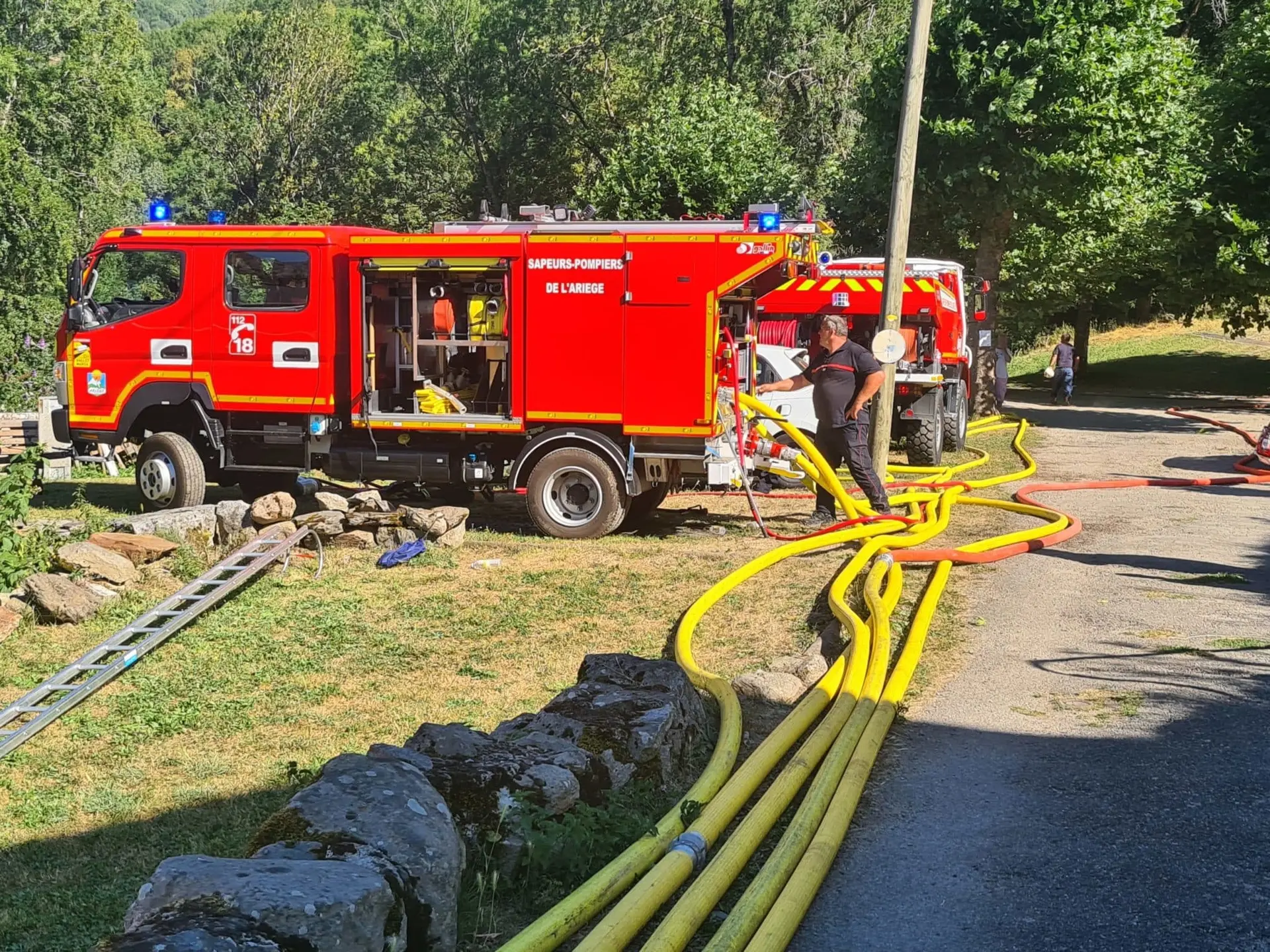 Feu de forêt proche de Limbrassac : 5 hectares brulés, une reconnaissance des points chauds est en cours
