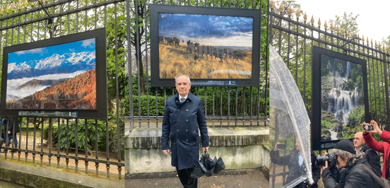 L’Ariège rayonne sur les grilles du Jardin du Luxembourg à Paris