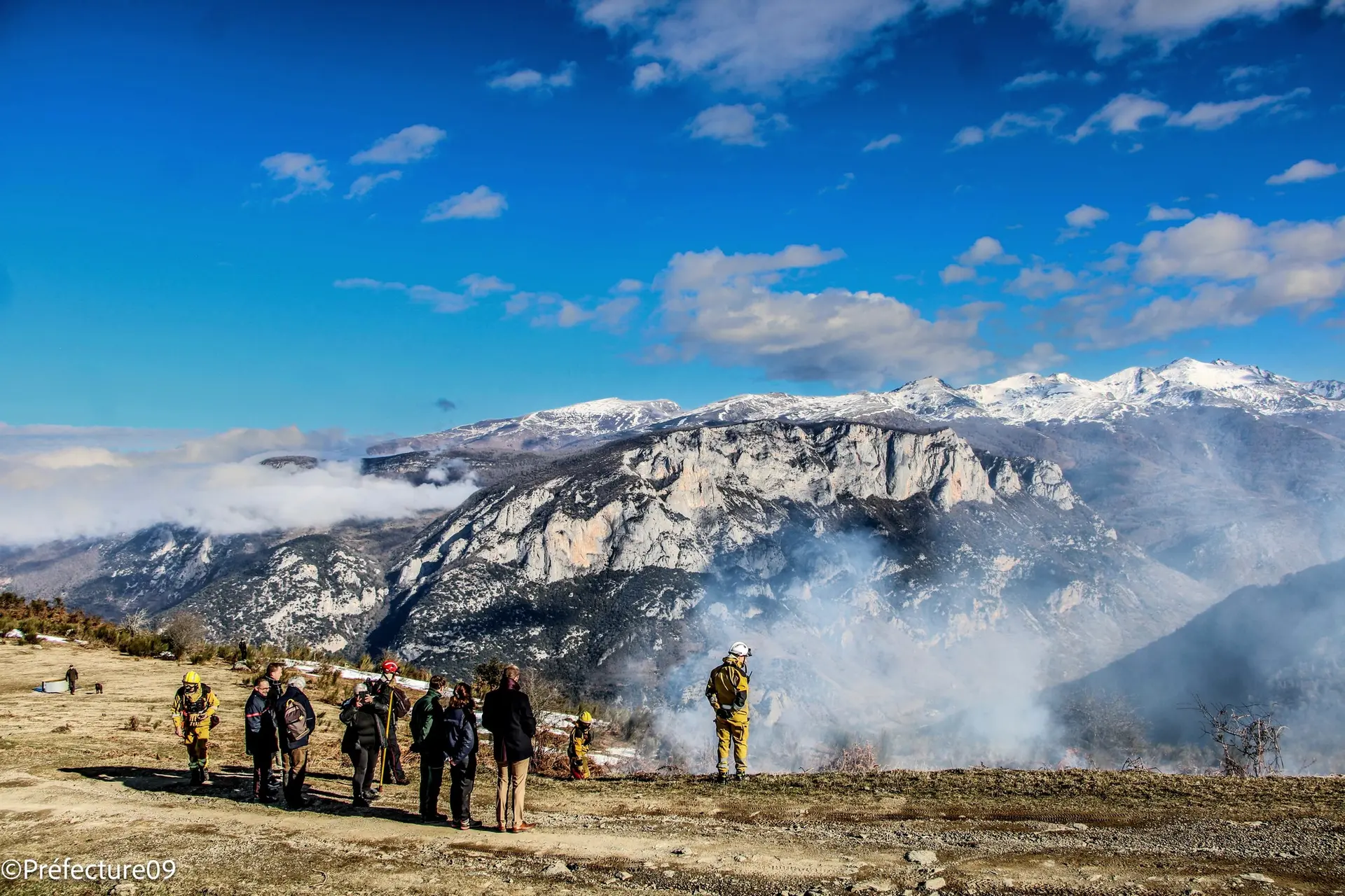 Ariège. Les pompiers ont mené une opération d’écobuages dirigés sur 30 hectares