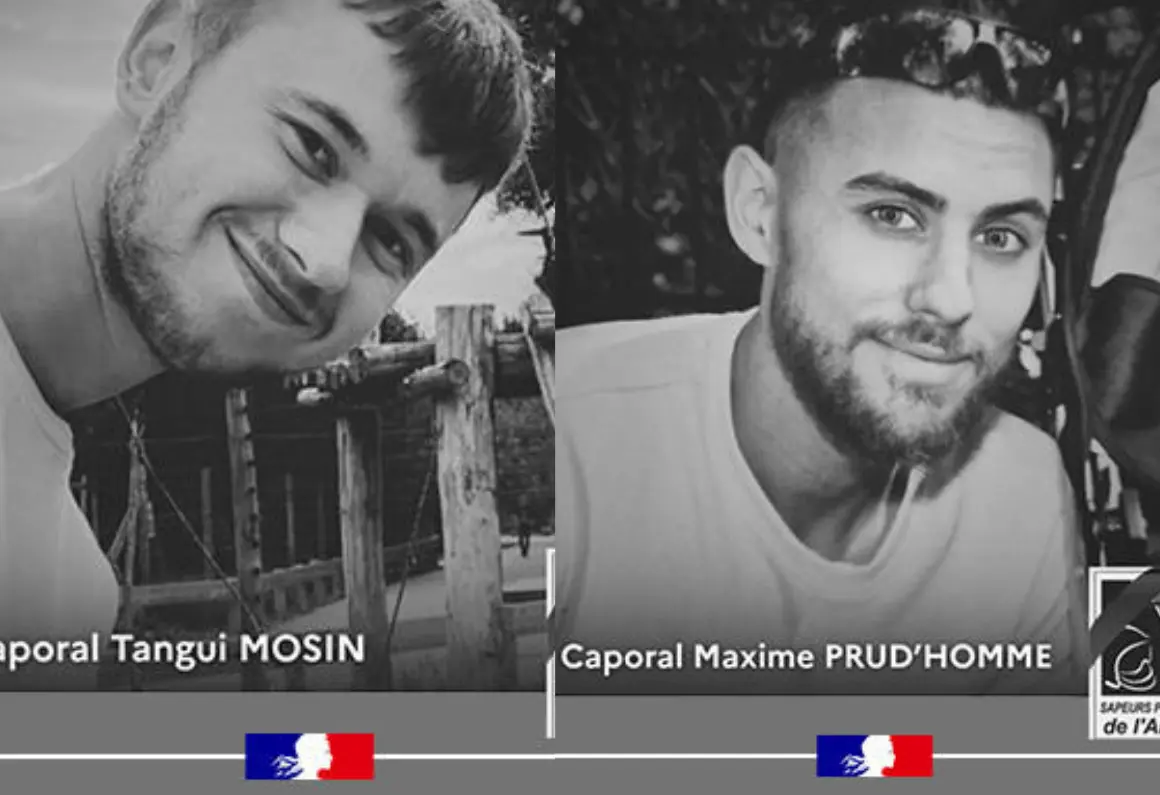 Hommage national pour les pompiers Maxime Prud’homme et Tangui Mosin