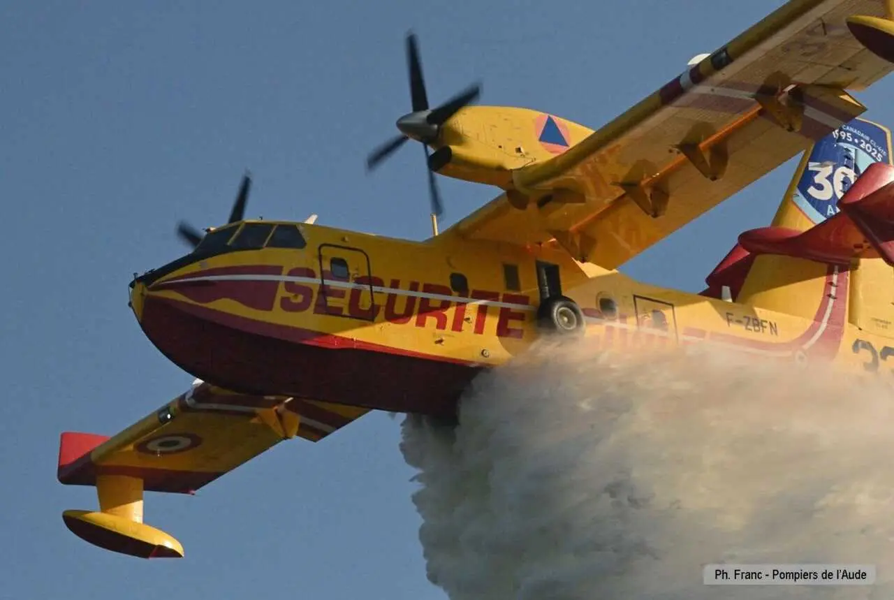 Feu à Montségur : 26 largages aériens pour venir à bout d’un incendie, 2 hectares brulés