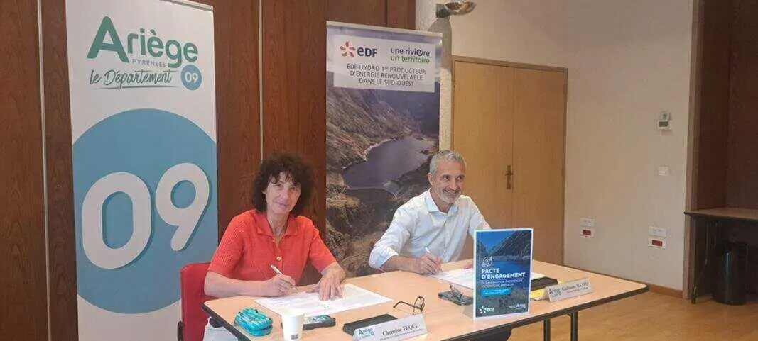Transition énergétique : l’Ariège et EDF Hydro resserrent leur alliance pour trois ans
