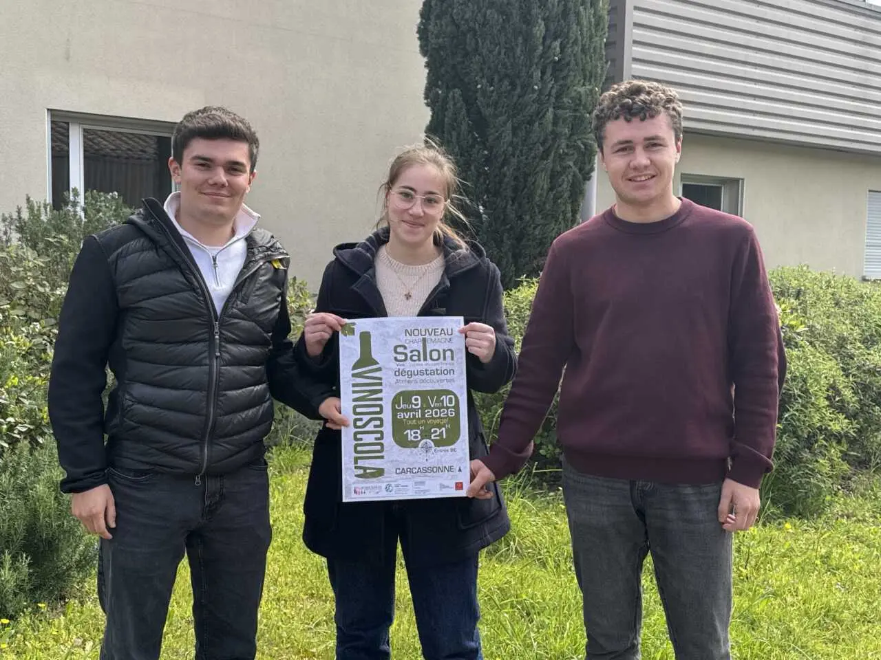 Carcassonne : les étudiants du lycée Charlemagne lancent Vinoscola, nouvelle foire aux vins