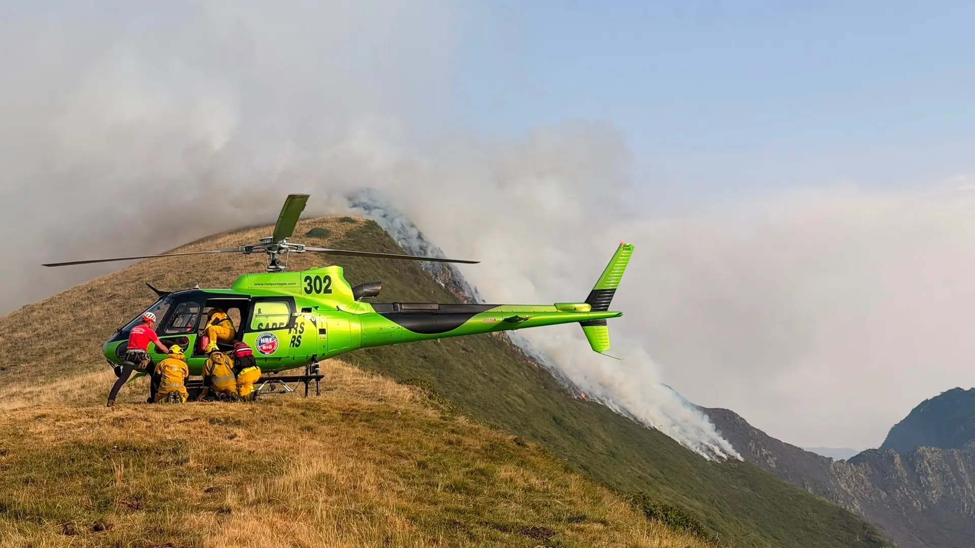 Incendie de Bordes-Uchentein : 80 hectares désormais parcourus, les opérations se poursuivent en haute montagne