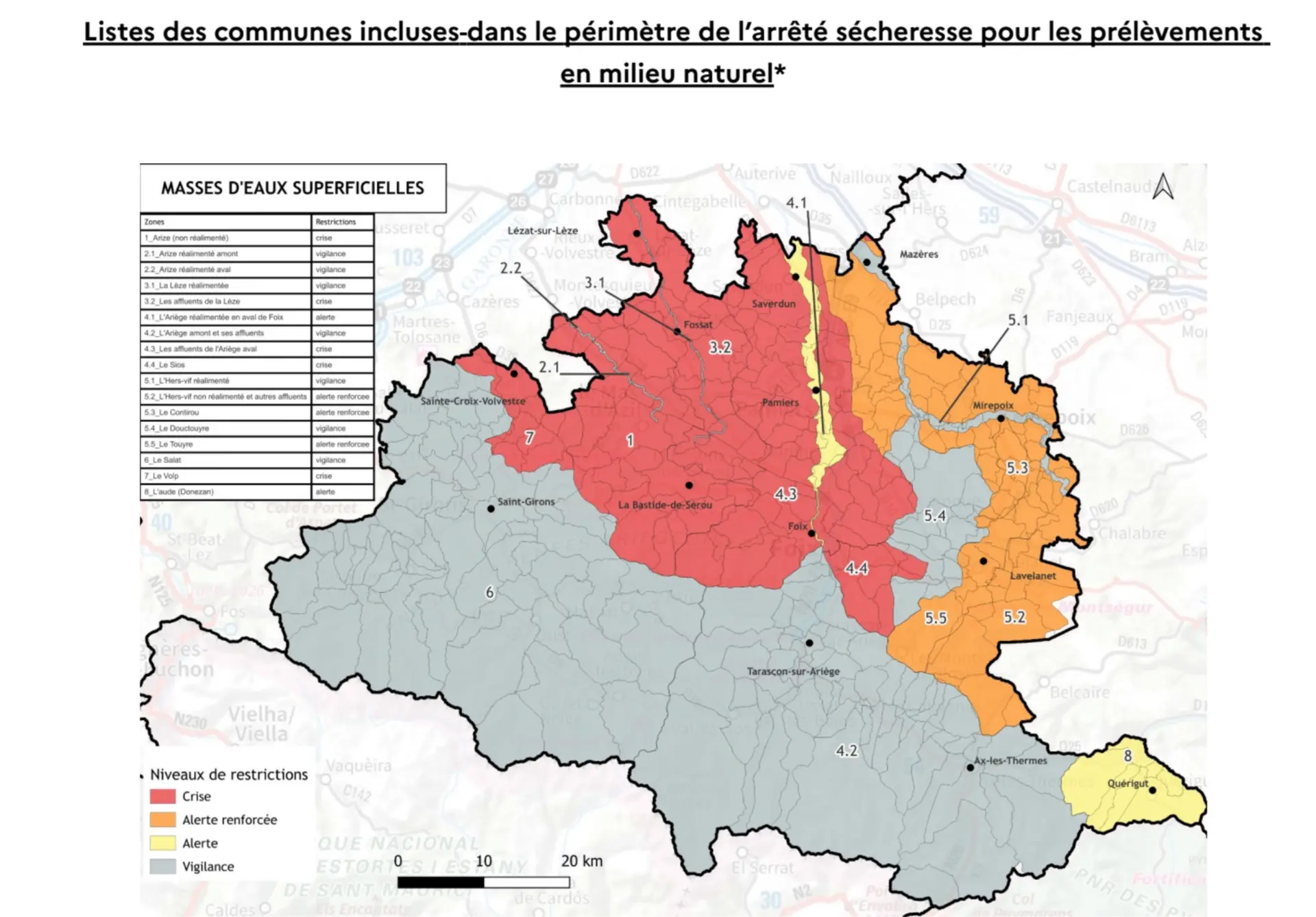 Sécheresse en Ariège : de nouveaux secteurs placés en crise face à la baisse inquiétante des cours d’eau