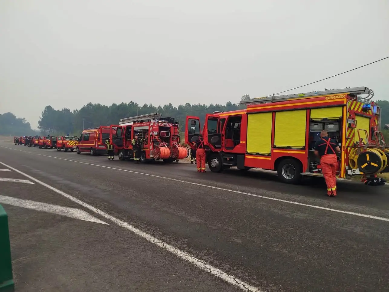 Incendies en Gironde : six sapeurs-pompiers de l’Aude envoyés en renfort